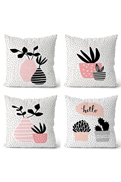 EVPANYA Ghivece cu flori dulci 1 husă de pernă imprimată pe două fețe, cu mod...