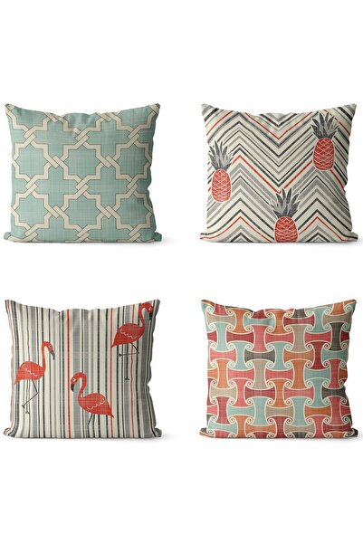 EVPANYA Богемський чохол для подушок з двостороннім принтом, 4 шт.