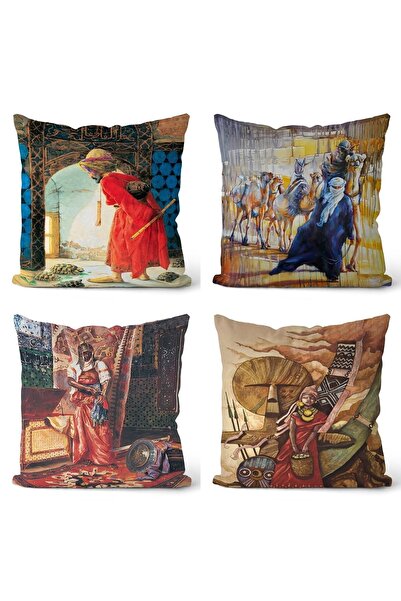 EVPANYA Африканські жінки Дизайн Двосторонній 4-х частинний чохол для подушки