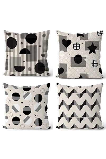 EVPANYA Мінімалістичні малюнки з візерунком, двосторонній принт, набір з 4 чо...