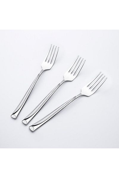 Nehir 12 Pieces Fiesta Satin Dinner Forks