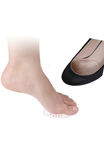 GÜVEN 2 Pieces Heeled Women's Shoes Non-Slip Transparent Gel Silicone Sole Adhesive Insoles