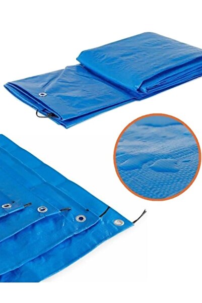Edoplast 5x5 Metre Mavi Lamineli Branda Çadır Gölgelik Su Toz Geçirmez Koruyu...