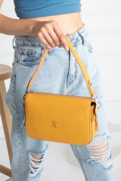 ImPolo Geanta de umar si crossbody pentru femei Dayanna Mustard Tan Dimensiune 16x22