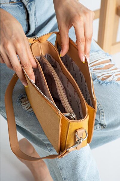 ImPolo Geanta de umar si crossbody pentru femei Dayanna Mustard Tan Dimensiune 16x22