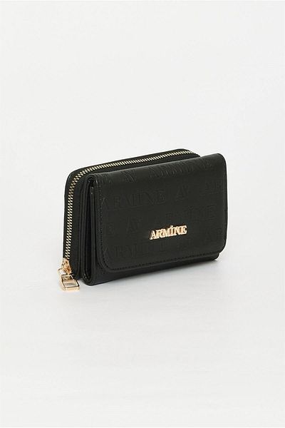 Armine Women's Wallet Black Laser Print - C11