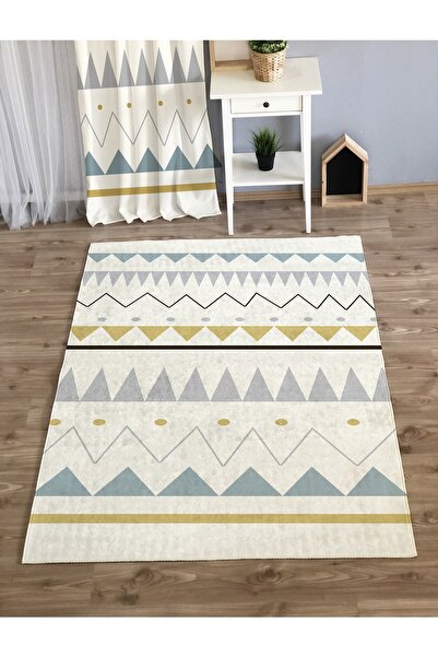 Evmila İskandinav Desen Baskılı 7mm Kalınlıkta Çocuk Halısı