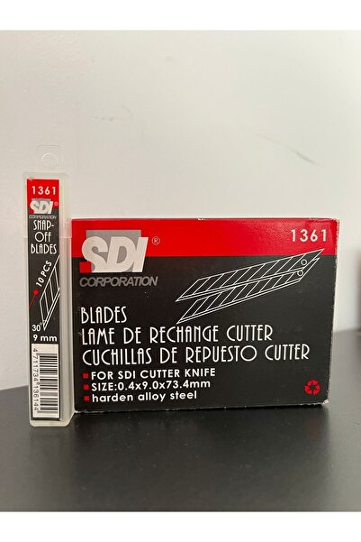 CORPORATION Sdi Maket Bıçağı Yedek Dar 1361 (100 Lü 1 Kutu)