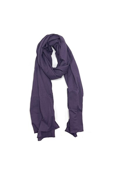 Naz Ipek Pamuklu Jazz Mor Şal Terletmez Caz Şal 180x70