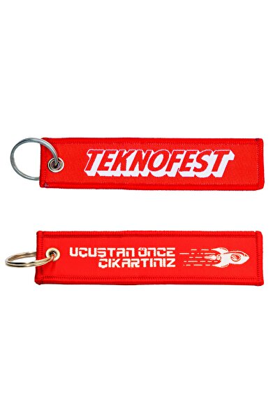 TEKNOFEST Bez Anahtarlık Kırmızı