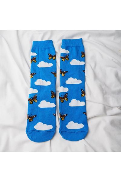 Planet Butik Clouds And Butterflies Socks