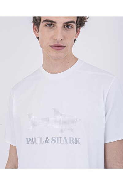 PAUL&SHARK Ανδρικό πλεκτό μπλουζάκι C.w. Βαμβάκι