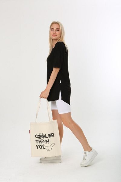 Serkan Çanta Bez Çanta Atölyesi Υφασμάτινη τσάντα Tote Bag Cho0ler Than You Printed