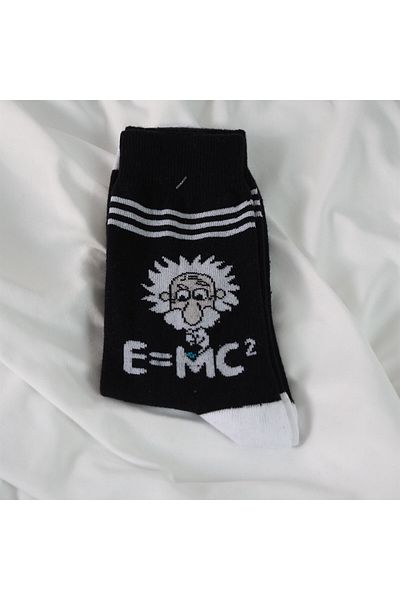 Planet Butik E = Mc2 Socks Black