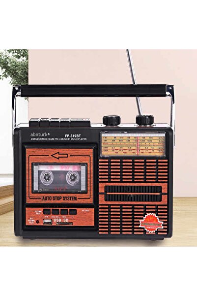 abnturk Bluetoothlu Kasetçalar Teyp Usb Sd Kart Özellikli Aux Bağlantılı Yeni...