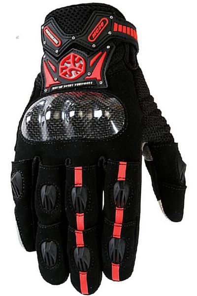 Scoyco Mc20 Motorcycle Gloves - Black/Red (Size 2X-Lage) Full Protection