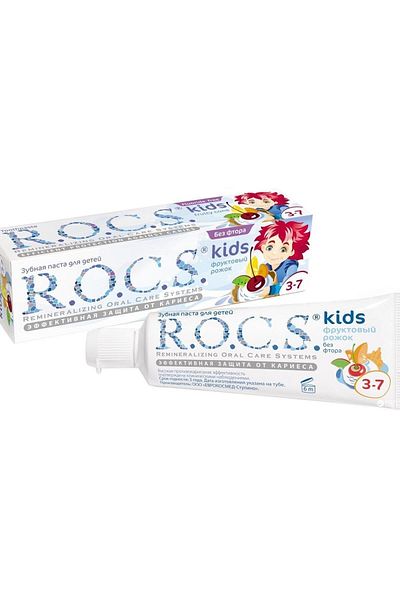 R.O.C.S. Brand: Rocs Toothpaste Fruit Cone 3 - 7 Years 35 Ml Category: Toothpaste