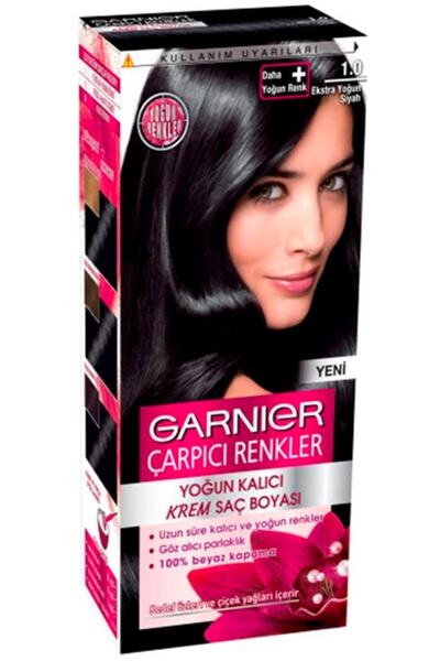 Garnier Color Naturals Saç Boyası Çarpıcı Renk 1.0 Ekstra Yoğun Siyah