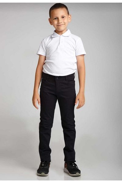 Dragora Comender Sports Model Lycra Canvas School Pants (Hidden Waist Elastic) Black