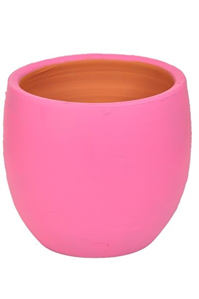 Samesa Toprak Saksı (pembe 16*15 Cm)