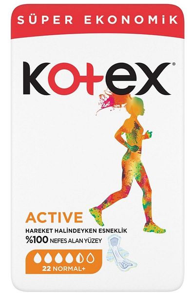Kotex Ultra Active Super Eco Sanitary Pads Normal 22 Pcs