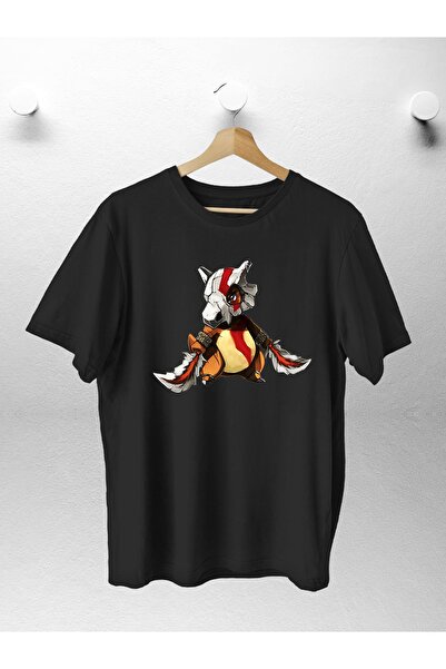 Debas تي شيرت كبير الحجم مطبوع عليه Gow Pokemon