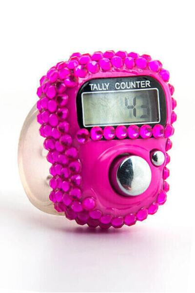 Genel Markalar Taşlı Zikirmatik Dijital Yüzük Pembe