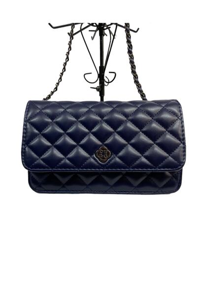 Kavi Uzun Askılı Lacivertli Kadın Omuz Çantası