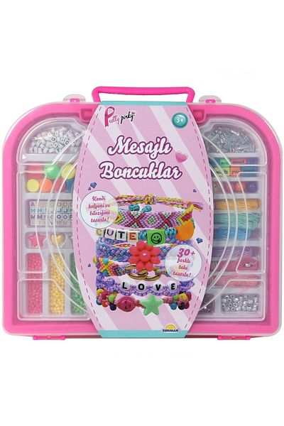 Sunman Beads with Messages and Bag Jewelry Hobby Set