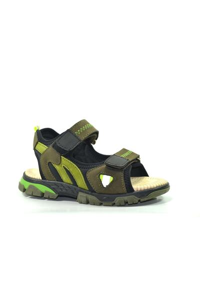 Onlo Ayakkabı Rocky.128 Справжня шкіра Хакі на липучках Ортопедичні сандалі д...