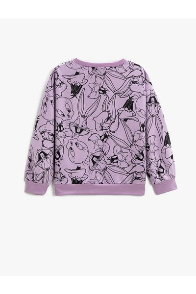Koton Sweatshirt - Lila - Relaxed Fit