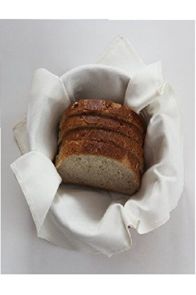 Çizgikare منديل سلة خبز بلون سادة 2 قطعة