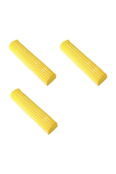 AYLA STAND 3'lü Kelebek Sıkma Mekanizmalı Mikrofiber Pva Mop Yedek Bez Slikon Plas