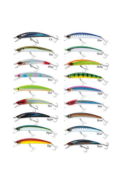 Genel Markalar Yozuri Crystal Minnow Floating Sahte Balığı 110mm