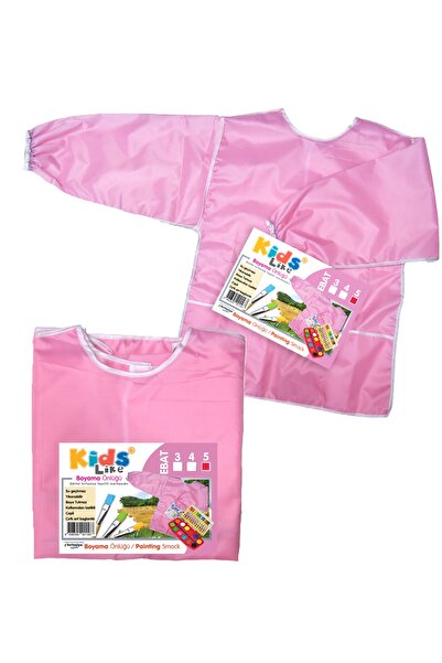Kids Like 5 Beden ( 12 15 Yaş ) Xxl Pembe Boya Önlüğü Su Ve Boya Tutmaz Kalit...