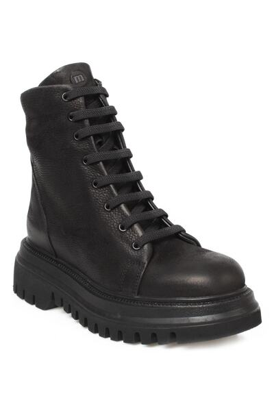 Mammamia D22kb-4200-z Casual Günlük Deri Siyah Kadın Bot