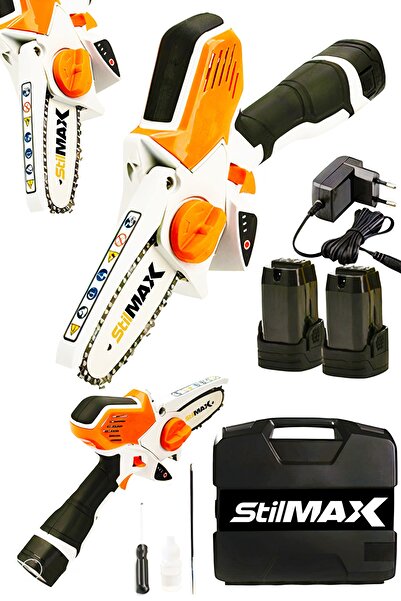 stilmax 21v 3ah Samsung Çift Akülü Sdb21e Dal Çalı Budama Testeresi Akülü El Testeresi Bıçkı Testere