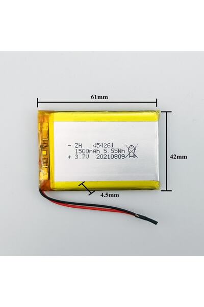 Sertec 454261 3.7v 1500mah Lityum Polimer Pil 1.5a (DRONE İÇİN UYGUN DEĞİLDİR)