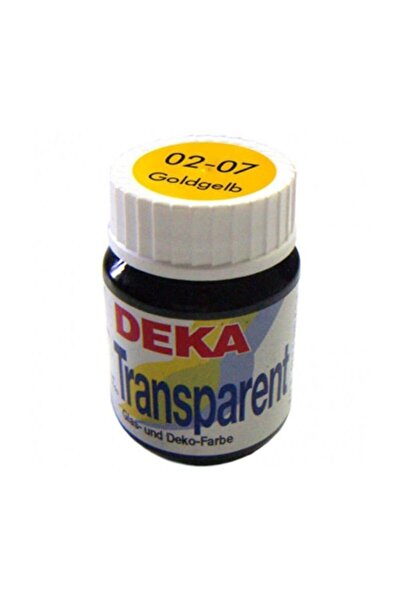 Deka Transparent Cam Boyası 25ml Goldgelb No:07