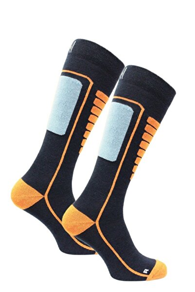 NORFOLK Леки ски чорапи от мериносова вълна в тъмносини Courchevel