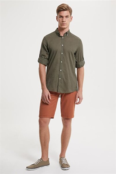 Lee Cooper شورت هيلدي 1 للرجال باللون الرمادي