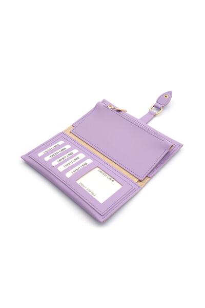 Womancraft Wallet Soft Leather Buckle Lilac Women's Wallet Accessory