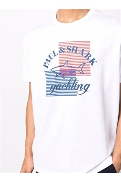 PAUL&SHARK Ανδρικό πλεκτό μπλουζάκι C.w. Βαμβάκι