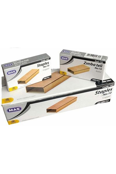 Mas Staple Wire No10 Copper Code143 (box 10 Pieces)