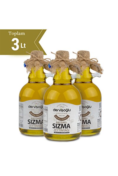 Soğuk Sıkım Sızma Zeytinyağı 1 Lt 3'lü