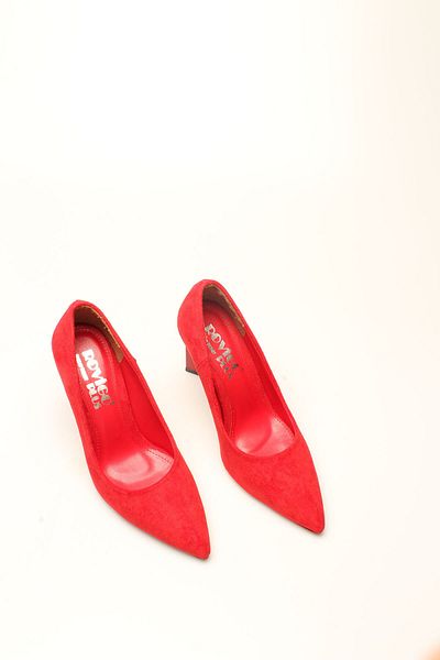 ROVIGO Red Suede Women's Stiletto