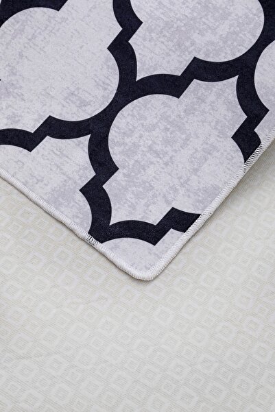 Dijidekor Spade Gray Digital Double Bath Mat Toilet Set Antibacterial