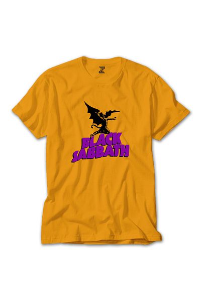 Z zepplin Κίτρινο T-shirt Black Sabbath Cover