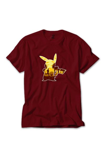 Z zepplin Κόκκινο T-shirt Pikachu Mask