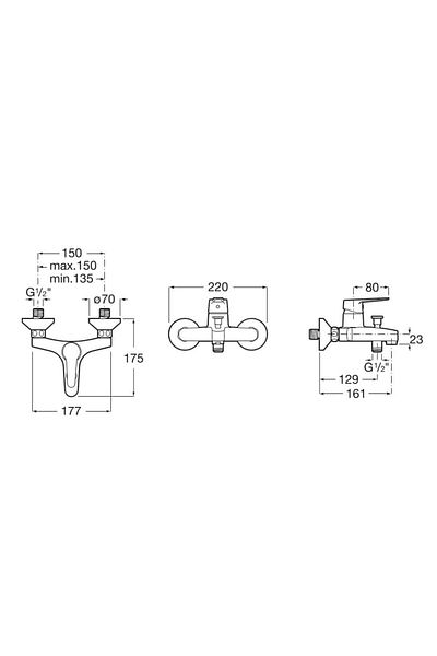 Roca Estreia A5a027ec0k Bathroom Faucet